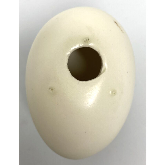 Vintage Unique Mini Ceramic White Egg with 3D Flower Applique SKU PB188-8 - Picture 4 of 4